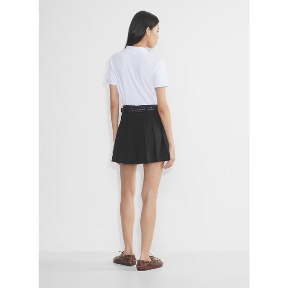 Aritzia Sunday Best Olive Pleated Mini Skirt Black - Picture 4 of 11